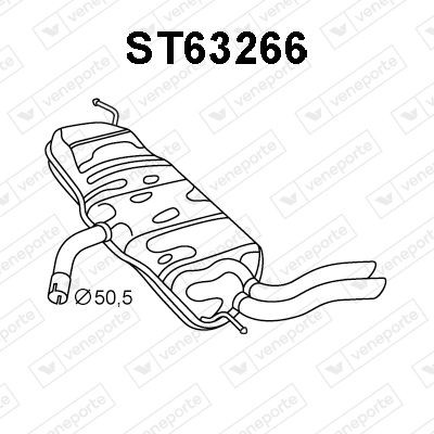 VENEPORTE Einddemper ST63266 VENEPORTE Einddemper SEAT ST63266