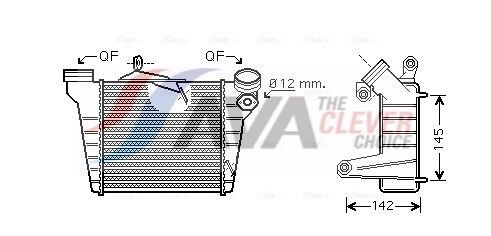 AVA COOLING SYSTEMS Välijäähdytin STA4036 Skoda Fabia 6y5 välijäähdytin AVA COOLING SYSTEMS STA4036