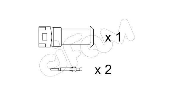 CIFAM Waarschuwingscontact, remvoering- / blokslijtage SU.077K CIFAM SU.077K Slijtage indicator remblokken Alfa Romeo 155 167 aan een voordelige prijs