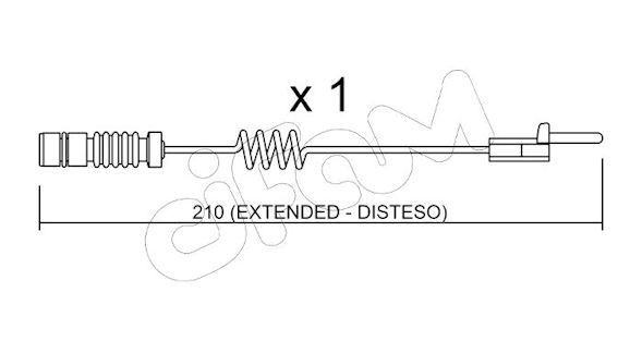 CIFAM Waarschuwingscontact, remvoering- / blokslijtage SU.099 Rembloksensor CIFAM C-Klasse SU.099 goedkoop