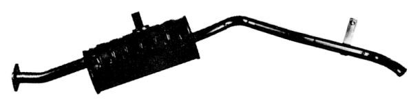 IMASAF Einddemper SU.15.07 SU.15.07 Uitlaatdemper SUZUKI ALTO IMASAF