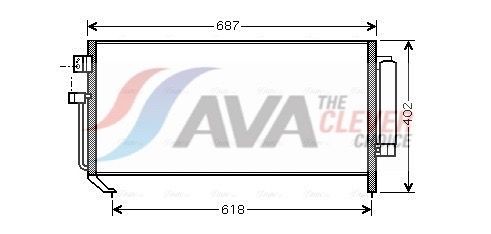 AVA COOLING SYSTEMS Condenseur, climatisation SU5060D Subaru OUTBACK Condenseur de clim AVA COOLING SYSTEMS SU5060D