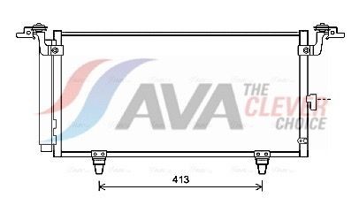 AVA COOLING SYSTEMS Kondenzátor klimatizácie SU5084D Kondenzátor klimatizácie SUBARU AVA COOLING SYSTEMS SU5084D