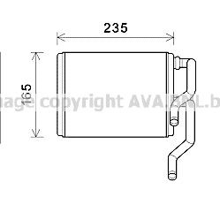 Heater matrix AVA COOLING SYSTEMS SU6111 AVA COOLING SYSTEMS SU6111 2004 SUBARU IMPREZA heater matrix replacement