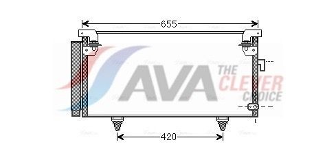 AVA COOLING SYSTEMS Kondenzátor klimatizácie SUA5073D AVA COOLING SYSTEMS Kondenzátor klimatizácie SUBARU SUA5073D