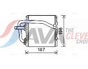 Varmeapparat register AVA COOLING SYSTEMS SUA6108 AVA COOLING SYSTEMS SUA6108 Varmeregister Subaru FORESTER 2010