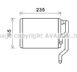 PRASCO Varmeapparat register SUA6111 PRASCO SUA6111 Varmeregister Nissan 370Z originale