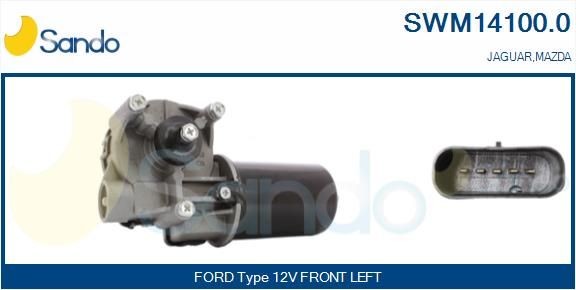 SANDO Motor de limpa-vidros SWM14100.0 SWM14100.0 Motor de limpa vidros JAGUAR X-TYPE SANDO