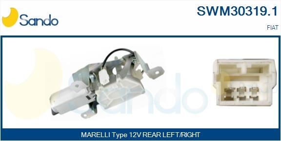 SANDO Motor de limpa-vidros SWM30319.1 SANDO SWM30319.1 Motor de para-brisa FIAT Doblo 119 baratos