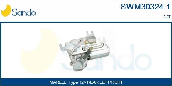Moteur d'essuie-glace SANDO SWM30324.1 SANDO SWM30324.1 Moteur balai d'essuie-glace avant et arrière Fiat UNO 2015