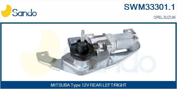 SANDO Vindusviskermotor SWM33301.1 SANDO SWM33301.1 Vindusviskermotor Splash Hatchback originale pris