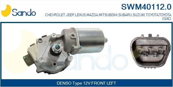 SANDO Vindusviskermotor SWM40112.0 SANDO SWM40112.0 Viskermotor JEEP Grand Cherokee WH billige