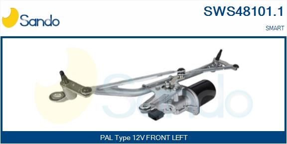 Dispositivo lavavetri SANDO SWS48101.1 SANDO SWS48101.1 Leveraggio tergicristallo SMART FORTWO 2007
