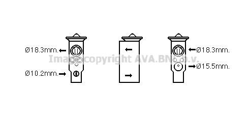 PRASCO Expansionsventil, Klimaanlage SZ1142 Expansionsventil Suzuki AH, AJ SZ1142 PRASCO