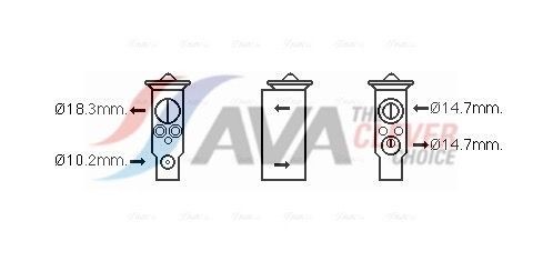 AVA COOLING SYSTEMS Ekspansiooniklapp, kliimaseade SZ1143 AVA COOLING SYSTEMS SZ1143 Ekspansiooniklapp, kliimaseade