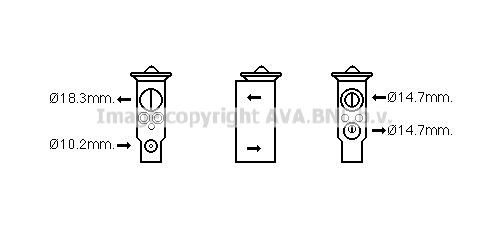 PRASCO Expansieventiel airco SZ1143 PRASCO SZ1143 Expansieventiel airco SUZUKI Wagon R III Hatchback goedkoop