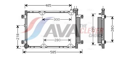 AVA COOLING SYSTEMS Συμπυκνωτής, σύστ. κλιματισμού SZ5075D SZ5075D Συμπυκνωτής SUZUKI WAGON R+ AVA COOLING SYSTEMS