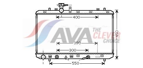 AVA COOLING SYSTEMS Radiateur SZA2085 Radiateur van de motor FIAT AVA COOLING SYSTEMS SZA2085