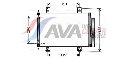 AVA COOLING SYSTEMS Klimakondensator SZA5087D SZA5087D Klimakondensator SUZUKI SPLASH AVA COOLING SYSTEMS kaufen