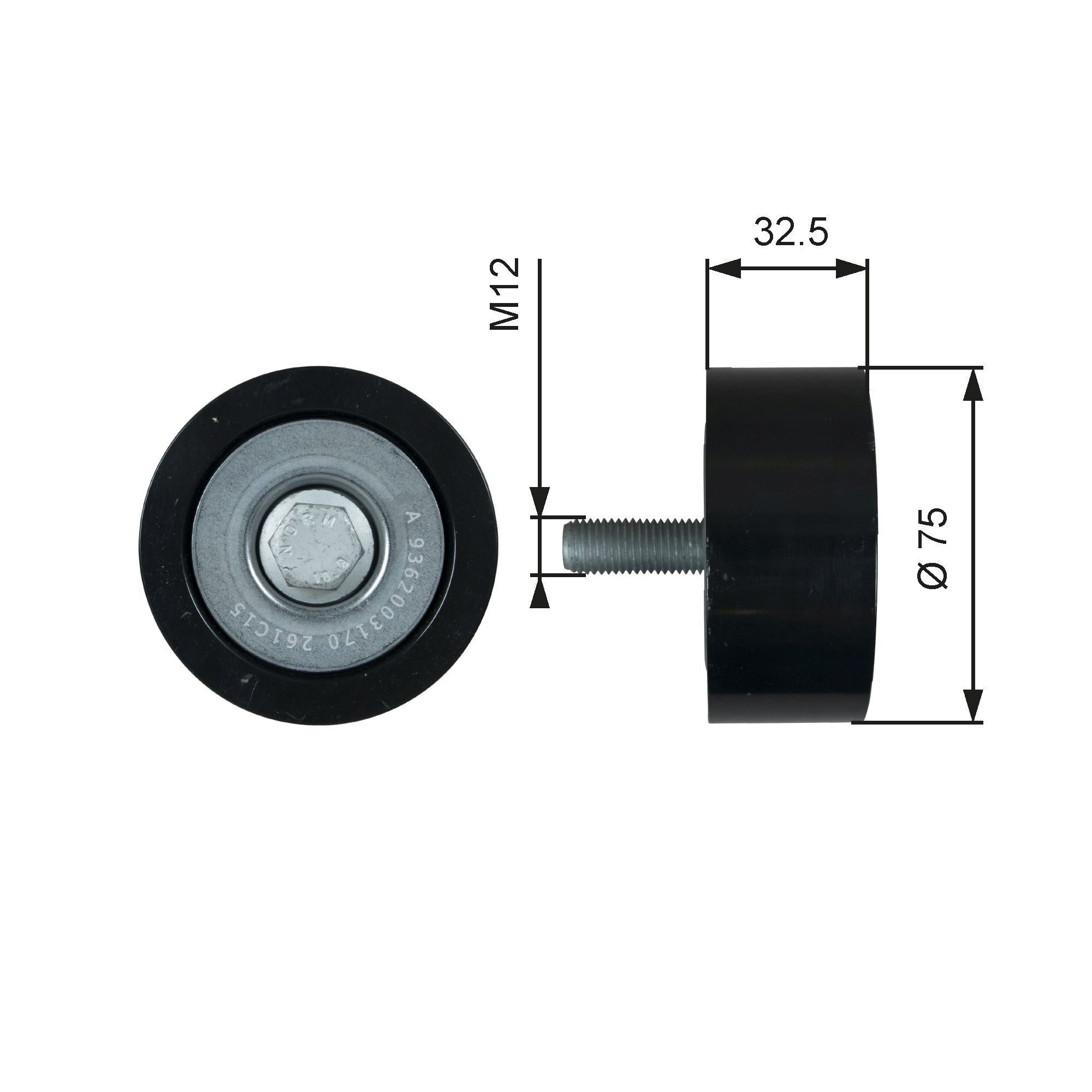 GATES Umlenkrolle Keilrippenriemen T36741 T36741 FleetRunner Führungsrolle MERCEDES-BENZ 100 GATES kaufen