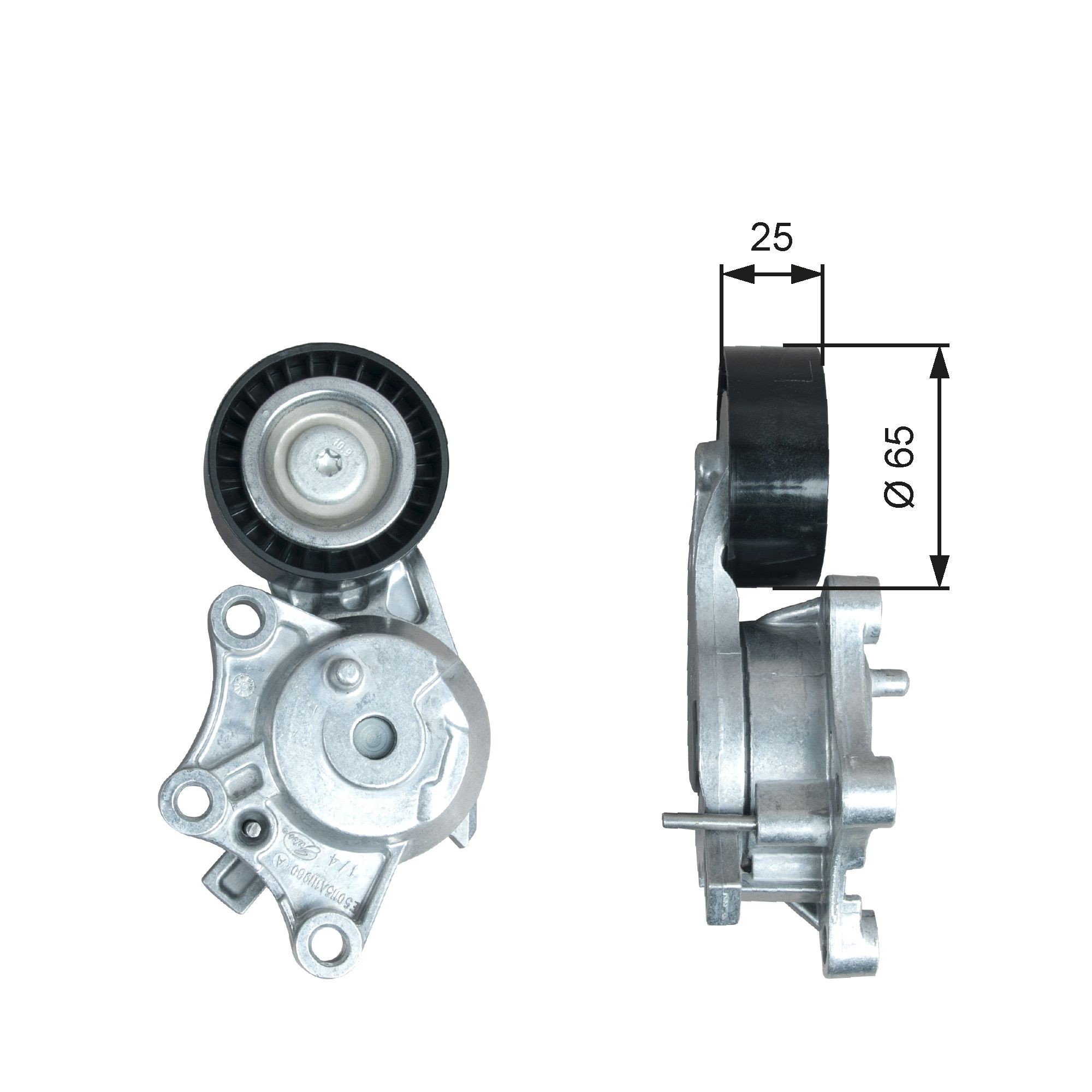 GATES Strammehjul, kilerem T39378 GATES T39378 Strammerull CX II Hatchback originale pris