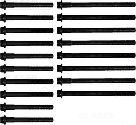 GLASER Topplocksbultsats T40533-00 GLASER T40533-00 Topplocksbultar Toyota Hiace 4 original