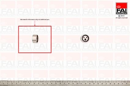 FAI AutoParts Strammehjul, registerreim T6085 Strammerull, tannrem FAI AutoParts Renault Symbol T6085
