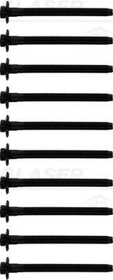 GLASER Σετ βίδες κυλινδροκεφαλής T84828-00 T84828-00 Βίδα κυλινδροκεφαλής FIAT MAREA GLASER