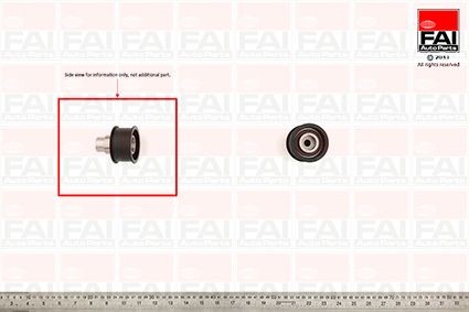 FAI AutoParts Geleiderol, distributieriem T9263 Opel ASTRA Geleide rol / omdraairol getande riem FAI AutoParts T9263