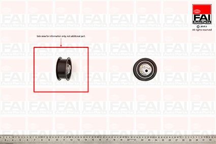 FAI AutoParts Spriegotājrullītis, Gāzu sadales mehānisma piedziņas siksna T9309 Spriegotājrullītis, gāzu sadales mehānisma piedziņas siksna FAI AutoParts TESLA T9309
