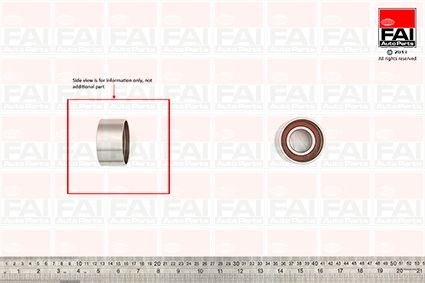 FAI AutoParts Strammehjul, registerreim T9557 Strammerull, tannrem FAI AutoParts 2 T9557 billige