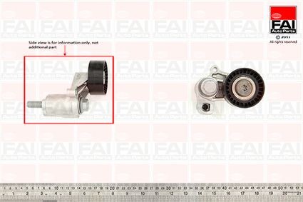 FAI AutoParts Tensor de correia, correia trapezoidal estriada T9605 Tensor da correia de acessorios VW FAI AutoParts T9605