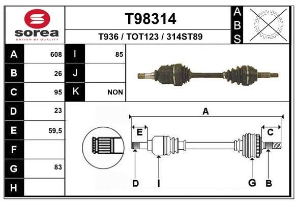 EAI Veovõll T98314 EAI T98314 Veovõll