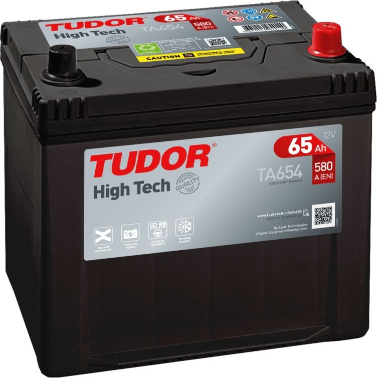 TUDOR Käynnistysakku TA654 NISSAN 350Z auton akku AGM, EFB, GEL TUDOR TA654