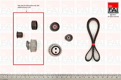 FAI AutoParts Distributieriem set TBK03 BMW i3 Tandriemset FAI AutoParts TBK03