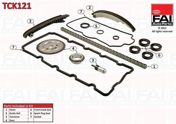 FAI AutoParts Zobsiksnas komplekts TBK165 TBK165 Zobsiksna FAI AutoParts CHEVROLET CAPTIVA