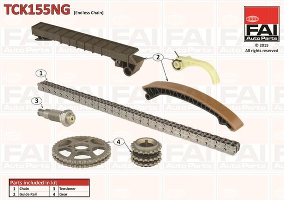 FAI AutoParts Distributieriem set TBK287 Suzuki CARRY Kasten Distributie-riem FAI AutoParts TBK287