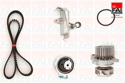 FAI AutoParts Registerreimsett med vannpumpe TBK385-6128 Vannpumpe + registerreimsett FAI AutoParts Audi A4 TBK385-6128