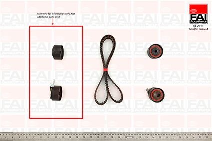 FAI AutoParts Zobsiksnas komplekts TBK419 Zobsiksnas komplekts FAI AutoParts Kia MAGENTIS TBK419