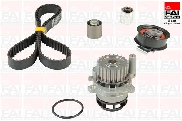 FAI AutoParts Σετ ιμάντα χρονισμού με αντλία νερού TBK457-6445 Αντλία νερού + σετ ιμάντα χρονισμού FAI AutoParts TIGUAN TBK457-6445 φθηνά