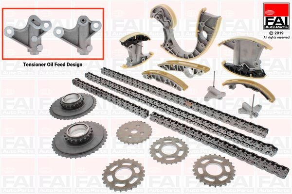 Kit de chaîne de distribution FAI AutoParts TCK233NG FAI AutoParts TCK233NG: Chaîne de distribution Audi A8 2004