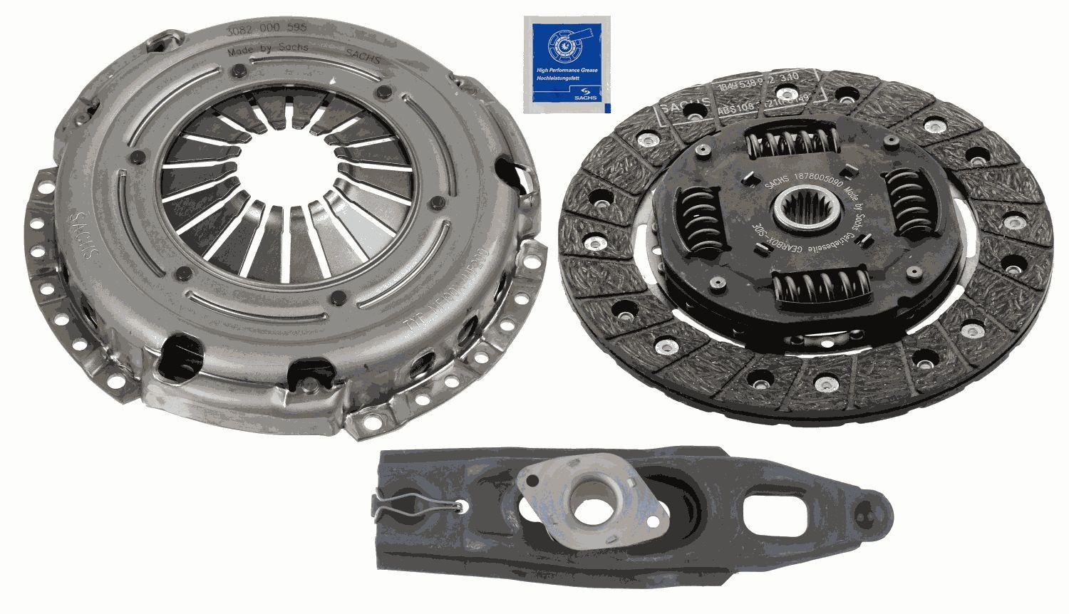 SACHS Sajūga komplekts 3000 950 001 SACHS 3000 950 001 Sajūga komplekts SMART Fortwo I Cabrio (450) 0.8 D 45 ZS 2005