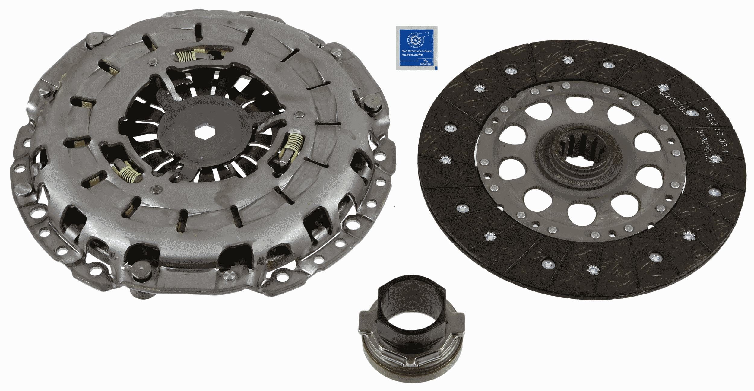 SACHS Clutchsett 3000 951 233 SACHS 3000 951 233 Clutchsett BMW 3 Cabrio (E46) 320 Ci 163 hk 2007