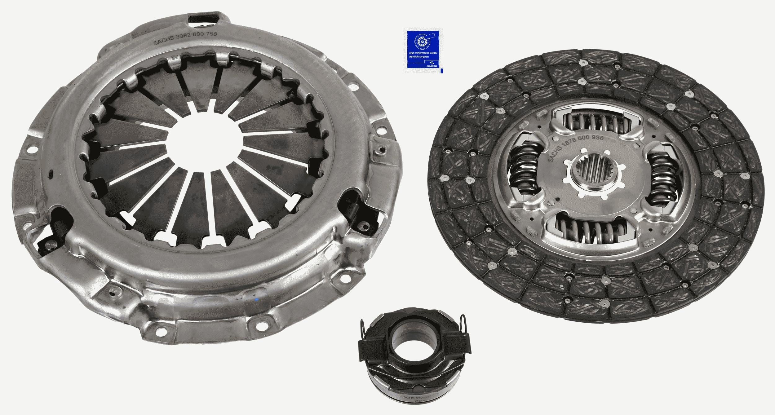 SACHS Sidurikomplekt 3000 951 444 SACHS 3000 951 444 Sidurikomplekt TOYOTA Land Cruiser Prado 120 (J120) 3.0 D (KDJ120, KZJ120) 133 hj 2004