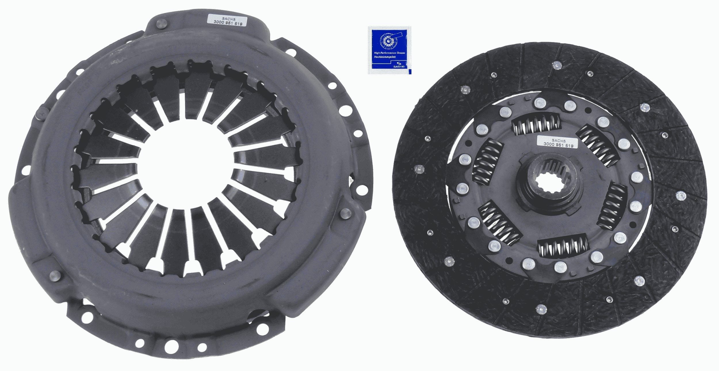 SACHS Koblingssæt 3000 951 519 Koblingssæt SACHS Land Rover 88/109 3000 951 519