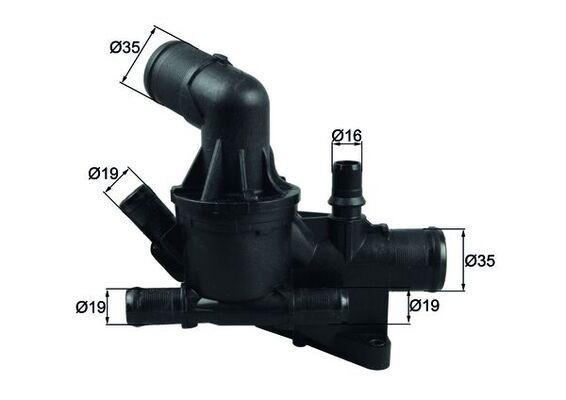MAHLE Termóstato, líquido de refrigeração TH 54 80 TH 54 80 Termóstato líquido de refrigeração RENAULT MODUS MAHLE