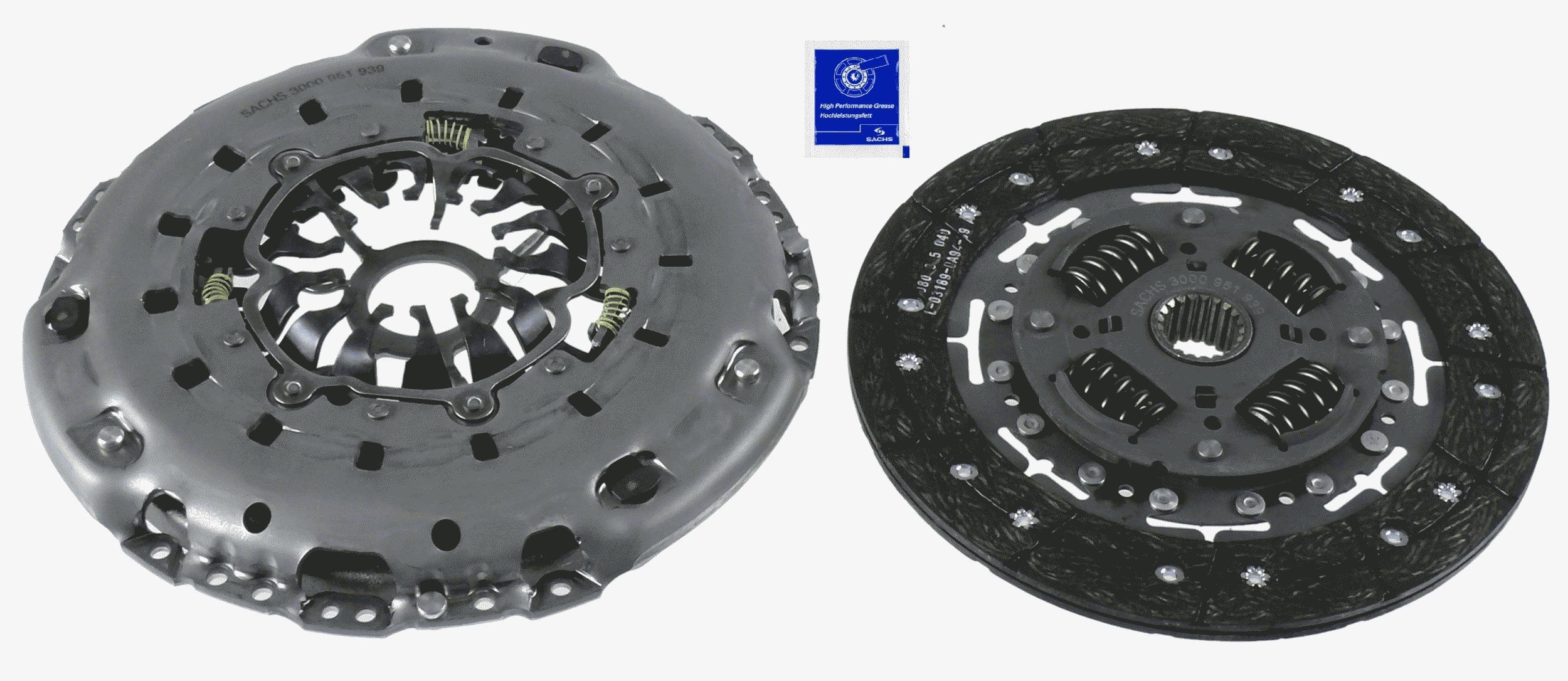 Clutchsett SACHS 3000 951 939 SACHS XTend 3000 951 939: Clutchsett Suzuki CARRY Kassevogn 1999