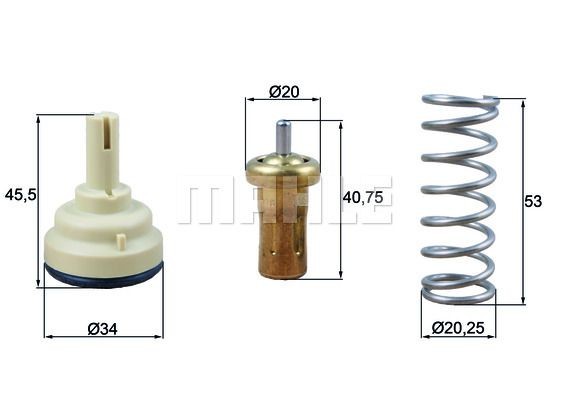 BEHR THERMOT-TRONIK Thermostat d'eau TI 219 81 Nissan GT-R Calorstat BEHR THERMOT-TRONIK TI 219 81