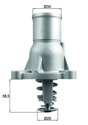 Termostat, kølemiddel MAHLE TI 260 92 MAHLE TI 260 92 Termostat kølemiddel FIAT STILO 2010