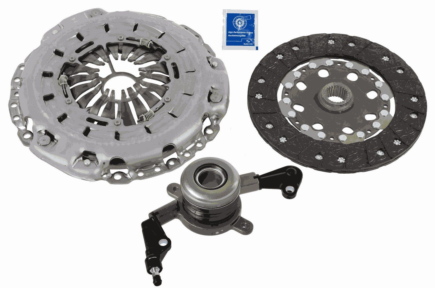 SACHS Clutchsett 3000 990 068 SACHS 3000 990 068 Clutchsett Mercedes A208 originale pris